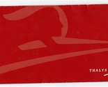 Thalys Ticket Jacket &amp; Ticket French Belgian High Speed Train  - $17.80