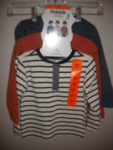 Pekkle Toddler Boys Size 2T Set of 3 Long Sleeve Shirts NWT - $11.69