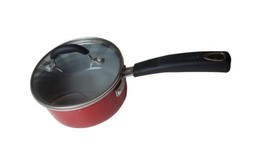Cuisinart  1.5 QT Sauce Pot M54C19-16R Red Saucepan With Lid Pre-Owned - £15.48 GBP
