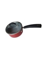 Cuisinart  1.5 QT Sauce Pot M54C19-16R Red Saucepan With Lid Pre-Owned - £15.15 GBP