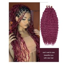BATISI Water Wave Crochet Hair 6 Packs Curly Braiding Hair for Boho Braids 18” - £15.71 GBP