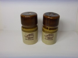 San Francisco California Souvenir Ceramic Salt &amp; Pepper Shakers Vintage Unused - £13.41 GBP