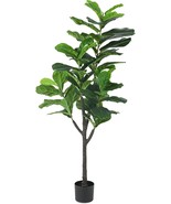 Artificial Tree-5 Ft.Faux Plants Fig Tree In Pot, Fl150, By Keloteven De... - £81.77 GBP