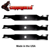 3Pk High Lift Mower Blades for Craftsman 187256 187254 54&quot; Deck Bagging Blade - £30.64 GBP