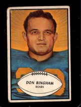 1953 Bowman #59 Don Bingham Good+ Bears *X67526 - £9.10 GBP