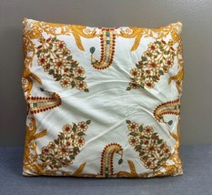 Vintage MANTERO VIII Collection Large Silk Accent Throw Pillow Made in Italy - £19.77 GBP