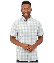 The North Face Vom Gitter Kariert Shirt Herren Tnf Weiß/Leuchtend Grün - Klein - £31.31 GBP