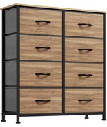 Yitahome Dresser With 8 Drawers - Fabric Storage Tower,, Burlywood Grain - $1,458.66 MXN