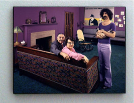 Rare Framed Frank Zappa Parents and cat 1970 Vintage Photo. Giclée Print - $26.99 CAD