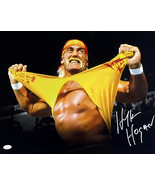 Hulk Hogan Signed 16x20 WWE Shirt Rip Wrestling Photo JSA - £190.74 GBP