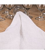 2 Bar Mop Ribbed TOWELS 100% All Cotton White kitchen terry Dish TOWEL C... - $296.46 MXN