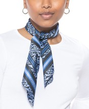 MSRP $19 Giani Bernini Logo Diamond Printed Bandana Scarf Blue Size OSFA - $9.97