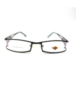 Lido West Club 54 EYEGLASSES GLASSES thick cut out FRAME Gin Black 50-19... - $49.85