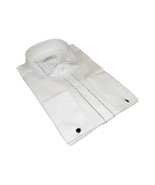 Men CEREMONIA Tuxedo Shirt Rhinestone 100% Cotton Turkey #stn 133 White ... - $82.14 CAD