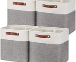 Temary 12 Inch Storage Baskets Foldable Fabric Storage Cubes 4, 12 X 12 ... - £33.80 GBP