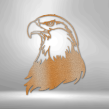 Bald Eagle Steel Sign Laser Cut Powder Coated Home & Office Metal Wall Decor Mu - $52.20+