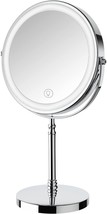 Lighted Makeup Mirror, 8&quot; Rechargeable Double Sided Magnifying Mirror, Touch - £34.50 GBP
