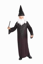 Wizard Halloween Costume w/SHINY Silver Star &amp; Moon Trim Child Size Large 12-14 - $12.75