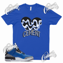 Blue CEMENT HEART Sneaker T Shirt to match J1 3 Blue Cement True Sport  - £20.49 GBP+