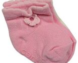 Vintage Carter&#39;s Baby Girl Clothes Pink White Flower Bow Socks 3 Pair 0 ... - $21.78