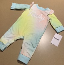 Hurley - Baby Girls Tie Dye Flutter Sleeve Romper - Multicolor - Size NB Newborn - £10.38 GBP