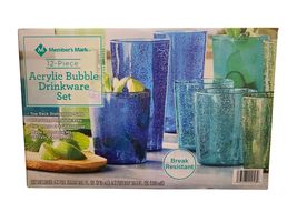 Members mark acrylic bubble drinkware set 12pc thumb200