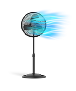 Lasko 16&quot; Oscillating 3-Speed Pedestal Fan with Adjustable Height, 47&quot; H... - $49.99