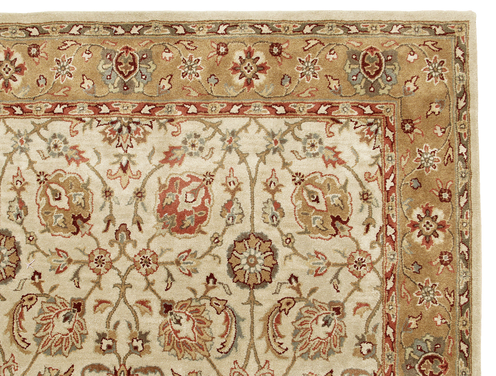 Primary image for Brand New Brant Brown Wool Persian Style Area Rug - 5' x 8'