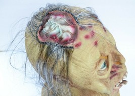 Zombie Halloween Mask Walking Zombie Rotting Dead Decaying Latex with Chest - £14.45 GBP