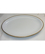 Vintage Imperial Empire II Huge 16 1/2&quot; by 11 1/2&quot; Platter White Gold Trim - €63,82 EUR