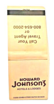 Matchbook Howard Johnson&#39;s Hotels Unstruck 20 Match Sticks Diamond Match... - £3.88 GBP