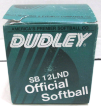 New  Vintage Dudley SB 12LND Official Softball White Leather Cork Center - $9.49