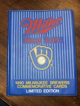 Miller High Life 1990 Milwaukee Brewers Commemorative Cards Album MLB Baseball - £23.66 GBP