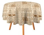 Africa Style Stripes Tablecloth Round Kitchen Dining for Table Cover Dec... - £12.78 GBP+