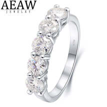 Aeaw Jewelry - Original 2.0CTW Round Cut Df Color Moissanite Center,14K White Go - £402.13 GBP+