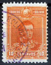 ZAYIX Bolivia 65 Used 10c yellow orange Sucre  081922S19 - £1.58 GBP