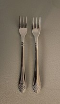 Walco Art Deco 18-10 Stainless Steel Lot of 2 Cocktail Forks 5 5/8&quot; each - £7.84 GBP