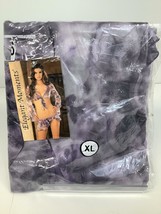 Elegant Moments XL Purple Lingerie, Long Sleeve, Skirt, Sheer - £11.63 GBP