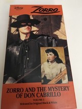 Disney Presenta Zorro And The Mystery Of Don Cabrillo Para. 3 Blk &amp; Whi #VHS-340 - £34.28 GBP