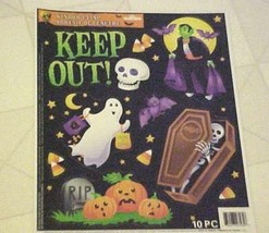 Halloween Vinyl Static Window Clings Vampire Coffin Ghost Skull New - £6.77 GBP