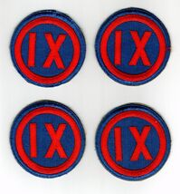 IX CORPS PATCH WW2 ERA FROM 1944 BOX - $3.96