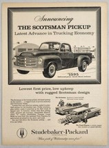 1958 Print Ad Studebaker-Packard Scotsman Pickup Trucks Sedan & Panel Wagon - £15.43 GBP