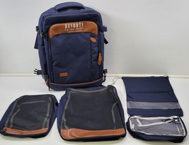 D) Resorts Casino Hotel Promotional Expandable Luggage Backpack Bag Set ... - $549.50 MXN
