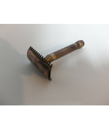 Antique Vintage 1900s Brass Collectible Men&#39;s Gillette Safety Razor Shav... - $94.77 CAD
