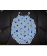 POSH PEANUT EVIL EYE SPAGHETTI STRAP BUBBLE ROMPER SIZE 6/12 MONTHS NEW - $216.09 CAD
