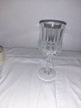 Cristal D&#39;Arques Longchamp Crystal WATER Goblets Glasses 7 1/4&quot; tall 8 oz - $7.99
