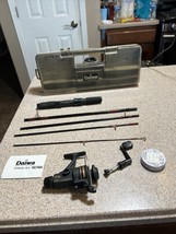 Daiwa Mini Spin AG750 Spinning Reel MSG-59S Prtable Take Down Rod Backpack Combo - £47.95 GBP