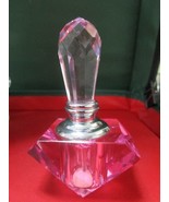 Murano Crystal Pink Bottle 3 1/2&quot;  With Stick Glass^ - $44.55