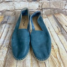 Free People Laurel Canyon Blue Leather Espadrilles Size 39 US 9 - £30.58 GBP