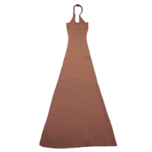 NWT DISSH Toni Maxi in Mocha Brown Ribbed Knit Keyhole Halter Dress AU XS / US 2 - £81.79 GBP